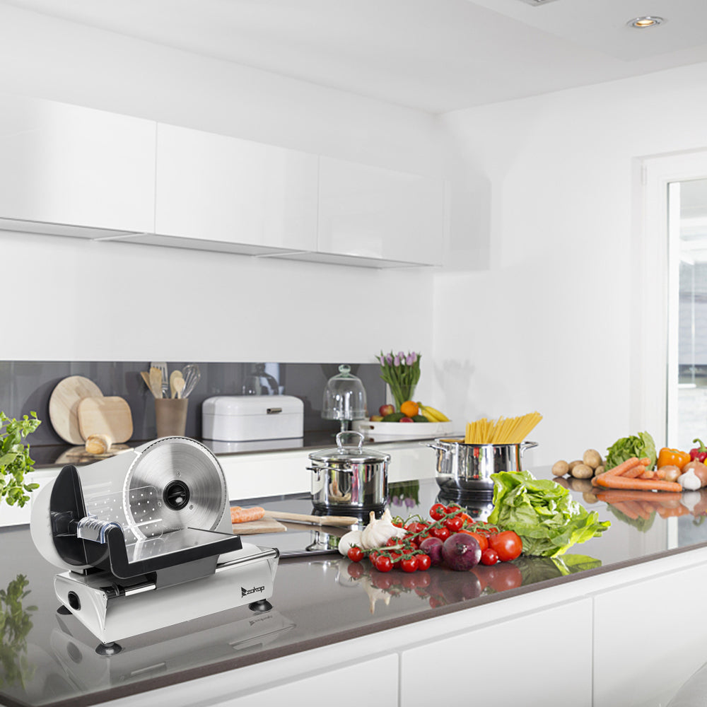 Kitchen Appliances SL526 110V/150W 7.5" Semi-automatic Belt Cutter Deli Food Machine Home Deli Food Slicer