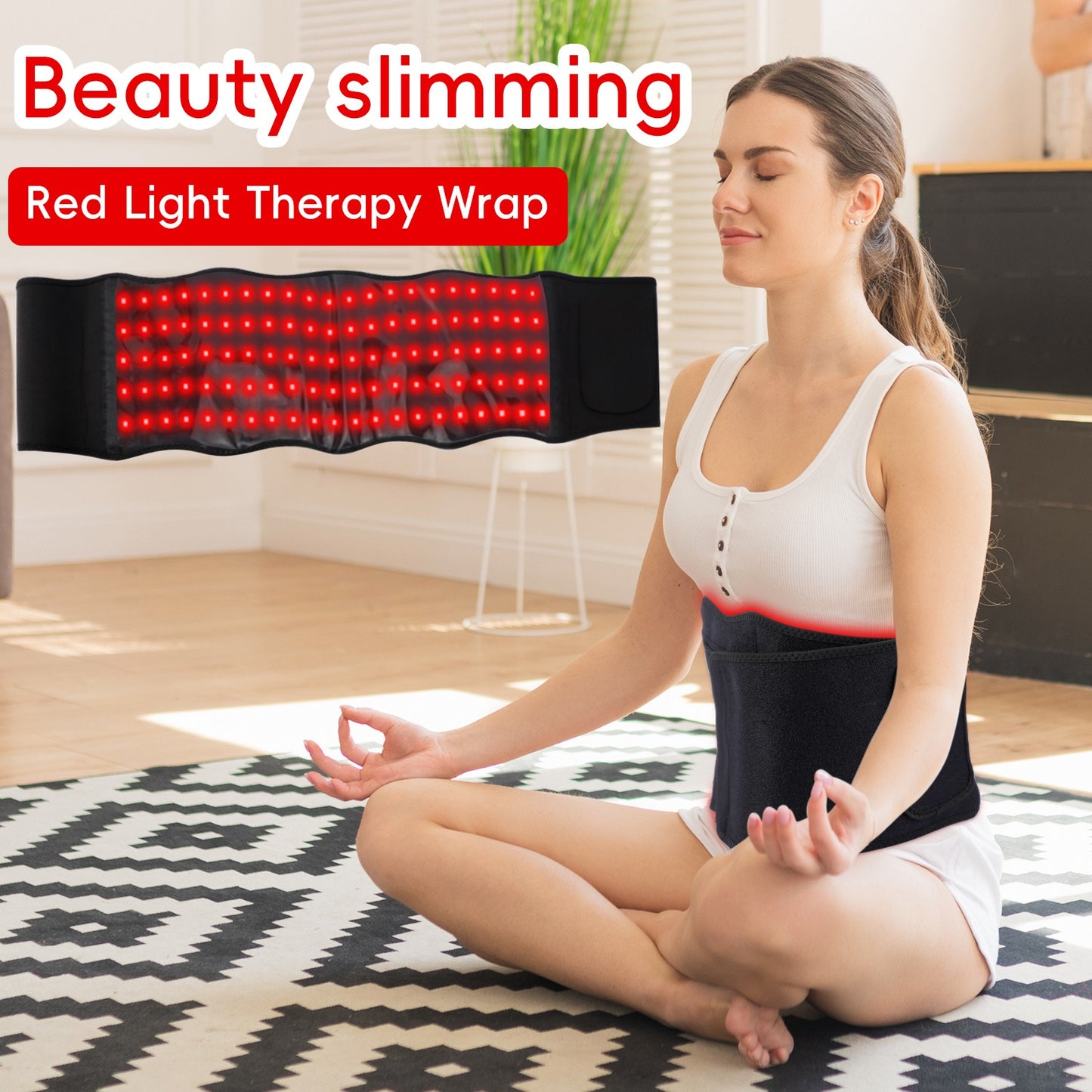 Health & Beauty Red Light Massage Belt ,Protective Breathable Belt, Warm , Wearable Device, Tight Waist, Gift For Women Men(Amazon logistics will be sent, but if not, please contact customer service)