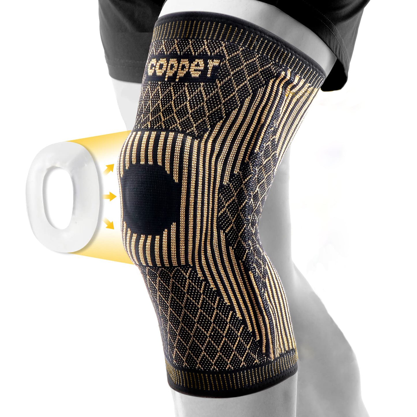Health & Beauty Knee Sleeves (1 Pack) - Knee Sleeve & Compression Brace for Squats, Fitness, Weightlifting, and Powerlifting Sleeve Pair - For Men & Women (Support for TEMU self-pickup order shipping)