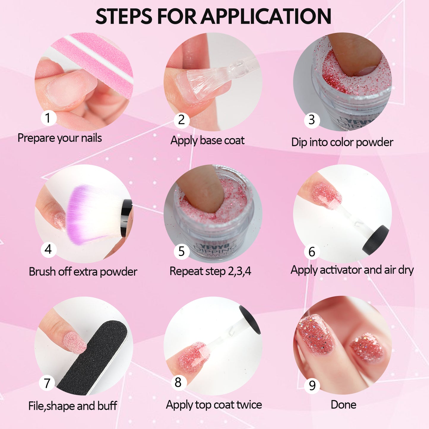 Health & Beauty Acrylic Nail Kit Dip Powder Nail Kit Starter with Drill and UV Light, 20 Colors Fast Dry Powder Nail Dipping kit, with Base & Top Coat Activator Dip Nail Kit for French Nail Art Manicure DIY