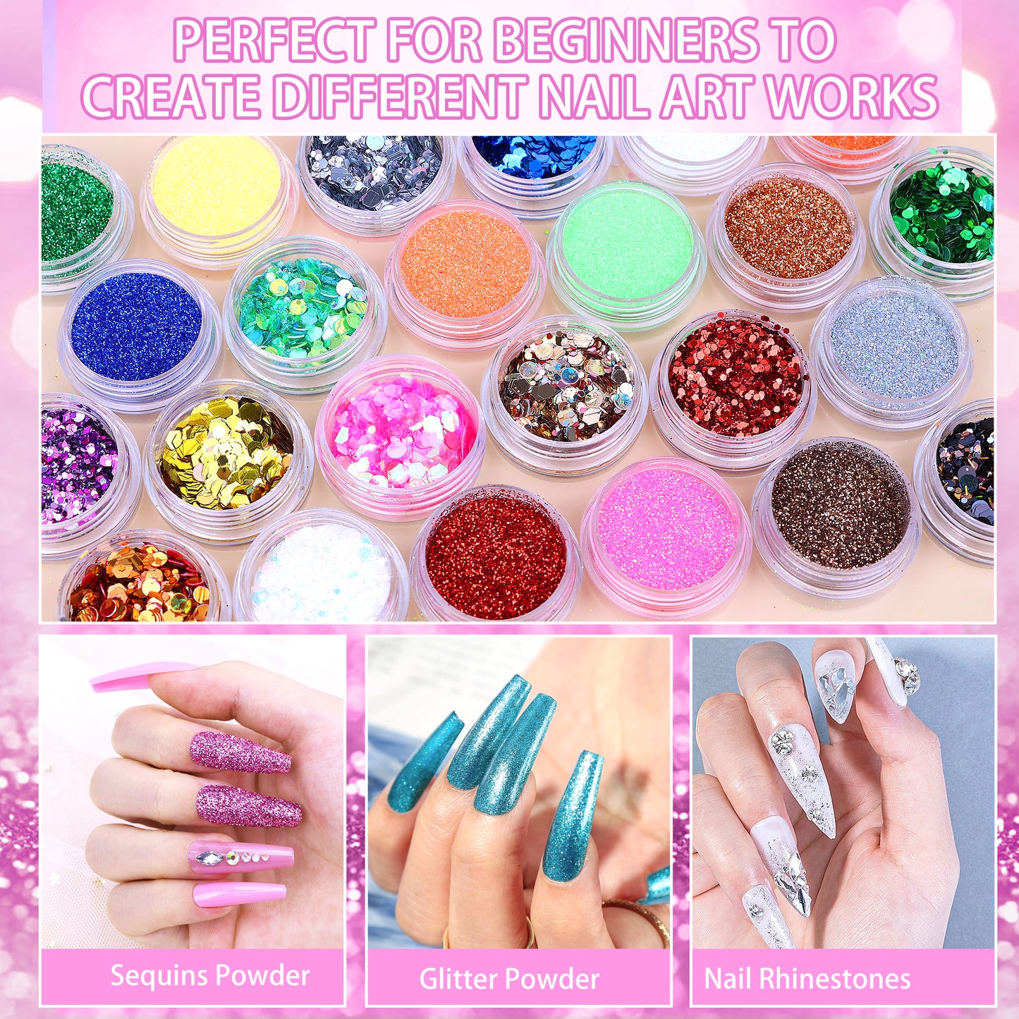 Health & Beauty Acrylic Nail Kit with Nail Drill and UV Light, Birthday Gifts for Women, Valentines Day Gifts for Girls, Professional Nail Kit Acrylic Set with Everything for Beginner