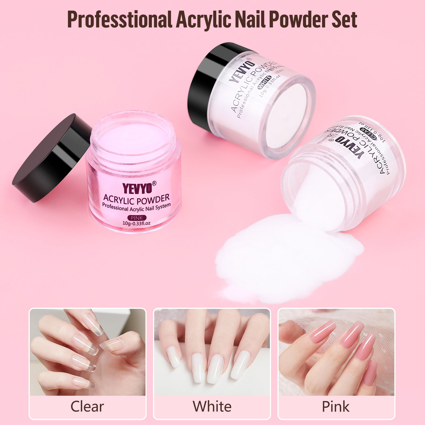 Health & Beauty Acrylic Nail Kit with Drill and UV Light, Nail Kit for Beginners with Everything, 24 Glitter Colors Acrylic Powder, 3 Colors Acrylic Powder, 1.96oz Monomer Liquid
