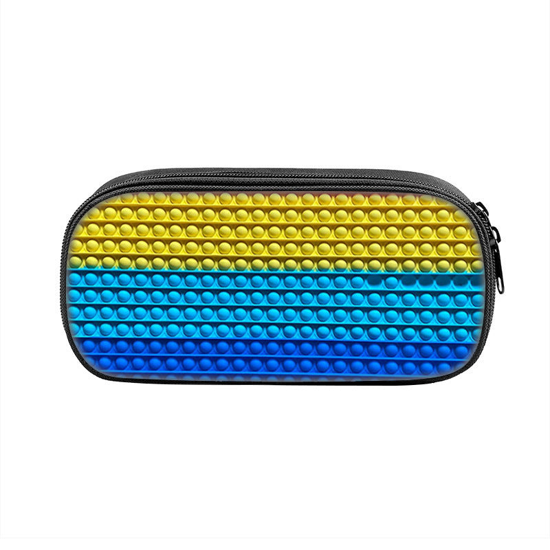 Anti-rat pioneer printing pencil bag pop fidget children's primary and secondary school students stationery bag stationery box