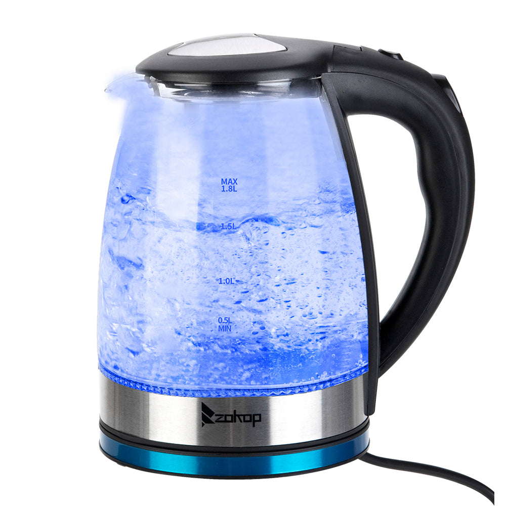 Kitchen Appliances HD-1861-A 110V 1200W 1.8L Electric Glass Kettle US Plug