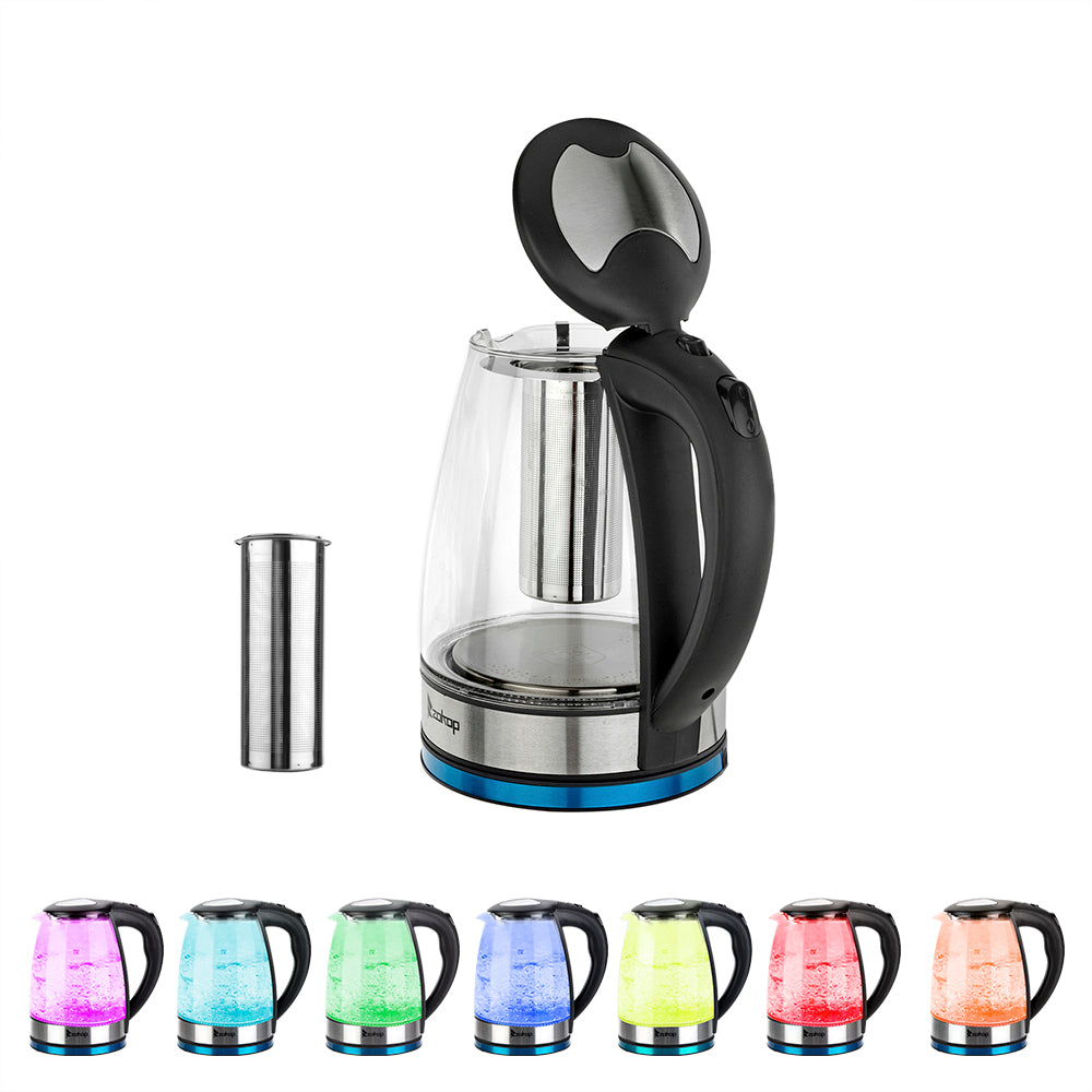 Kitchen Appliances HD-1861-A 110V 1200W 1.8L Electric Glass Kettle US Plug