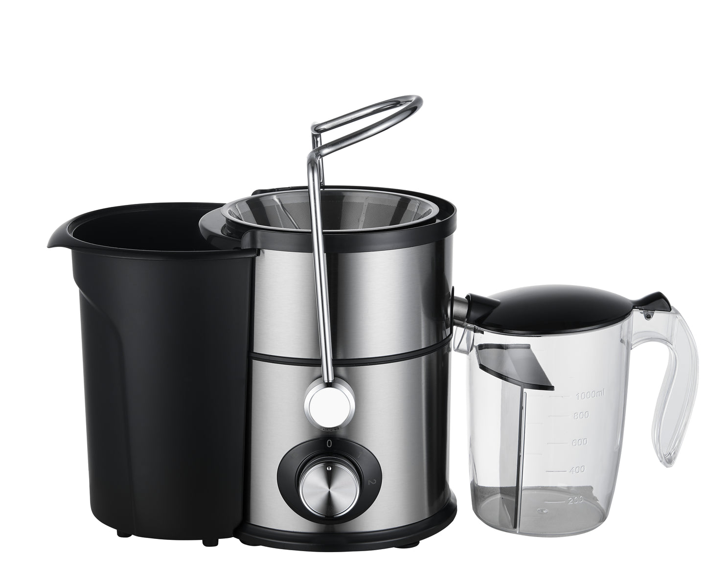 Kitchen Appliances 1100W Home Use Multi-function Electric Juicer with 3" Feed Chute for Whole Fruits and Veg, Centrifugal Juicer with 50 oz. Juice Jug,BPA-Free, Easy to Clean