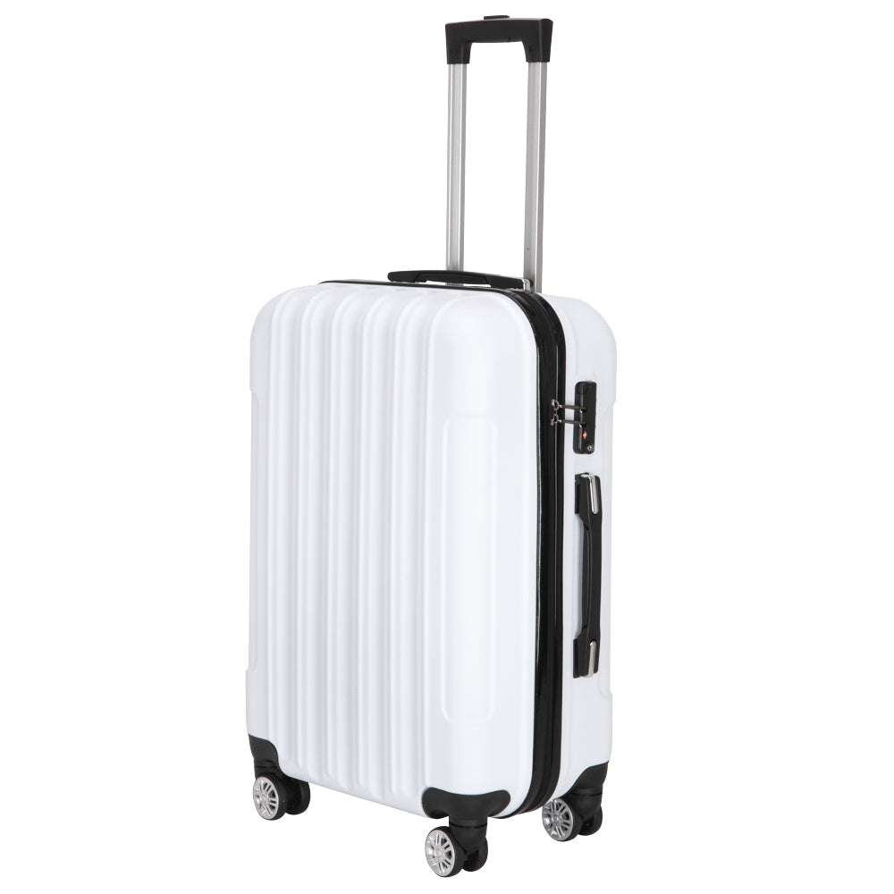 Travel/Checked/Carry on luggage 3-in-1 Multifunctional Large Capacity Traveling Storage Suitcase White 20/24/28 inchluggage【Local Goods】