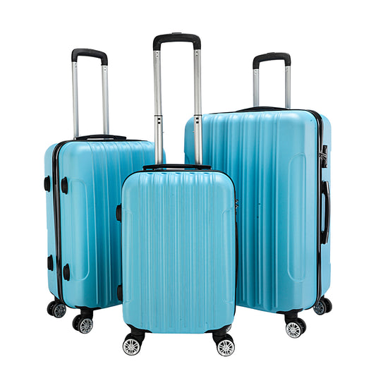Travel/Checked/Carry on luggage 3-in-1 Multifunctional Large Capacity Traveling Storage Suitcase Blue 20/24/28 inchluggage【Local Goods】
