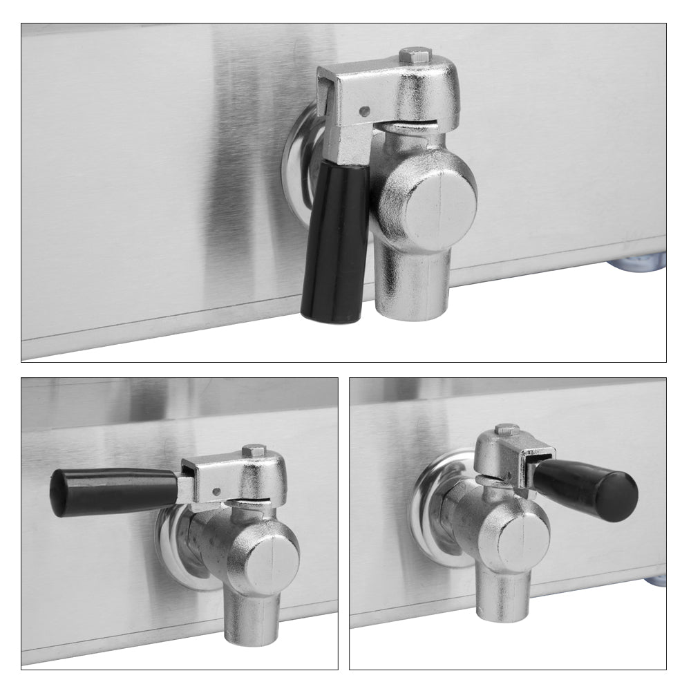 Kitchen Appliances 【Replace the old encoding 66757236】EH101V 8.5QT/8L Total Capacity 12.5qt/11.8l Stainless Steel Faucet Single Tank Deep Fryer 1700W Max (8L Large Fryer Blue / Large Handle)