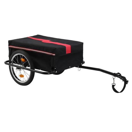 Ride and Slide 130*68*45cm Steel 100kg 16 Inch Quick Release Wheel Cloth Pocket Trailer Bicycle Trailer Rack