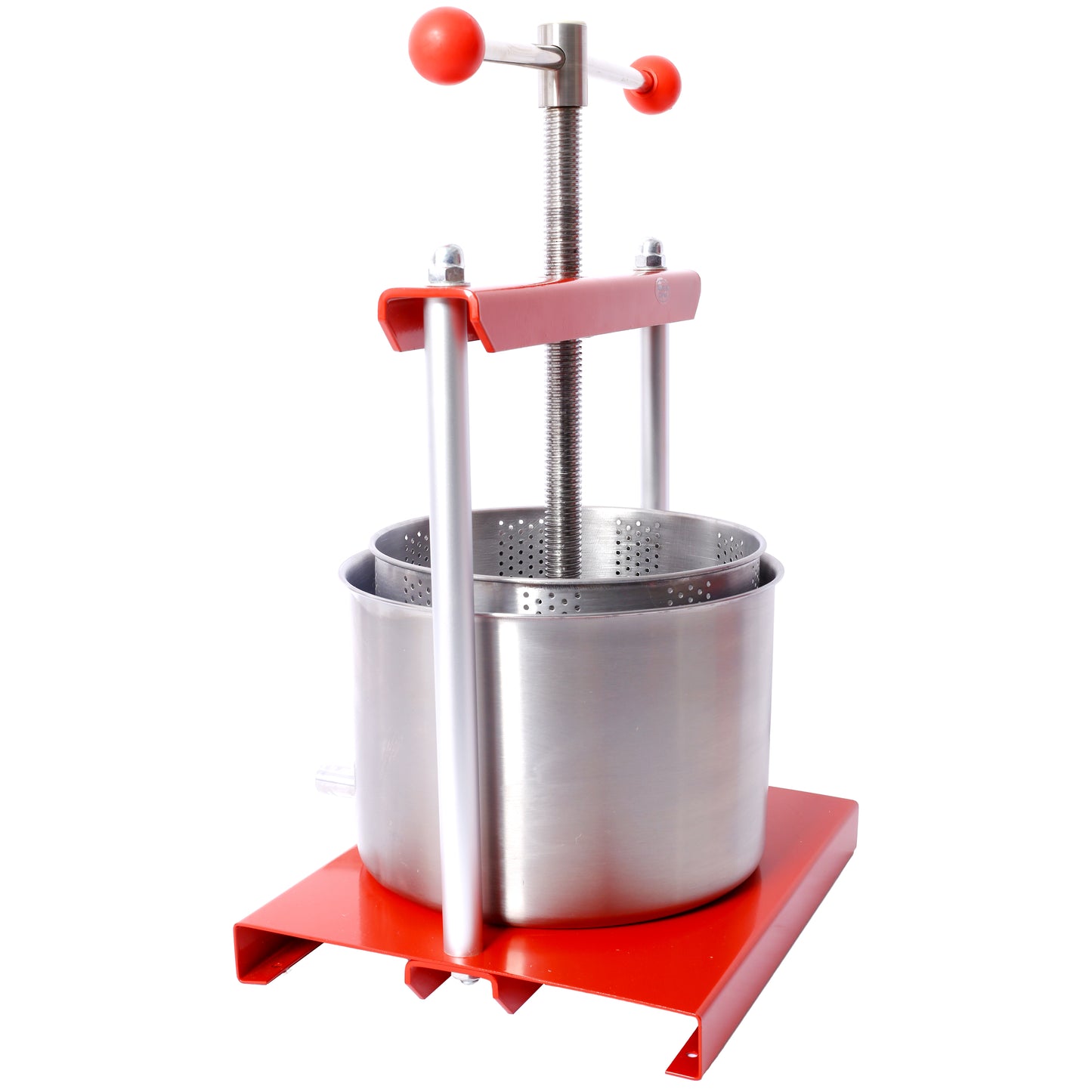 Kitchen Appliances Fruit Wine Manual Press - 0.53 Gallon Stainless Steel Barrels Press Machine for Juice, Vegetable,Wine,Olive Oil