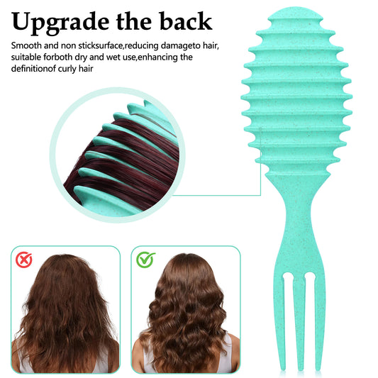 Health & Beauty Curl Defining Hair Brush, Curl Hair Brush for Women and Men, Shaping and Defining Curls for Long/Wavy/Damaged Hair On Hair Brushes, Blue